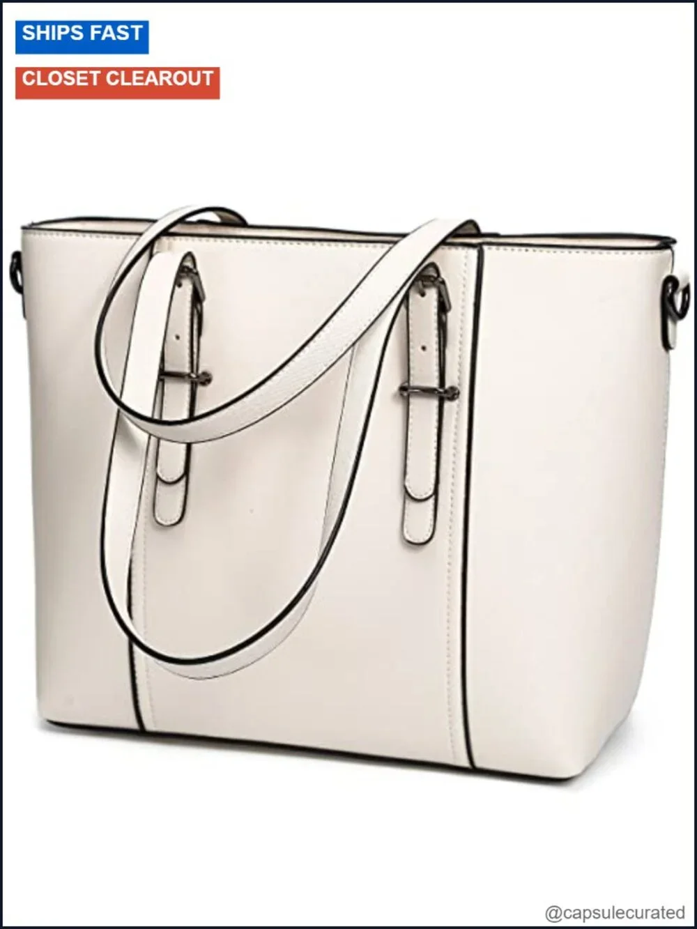Women's Satchel Handbag Tote Shoulder Bag Adjustable Crossbody Faux Leather